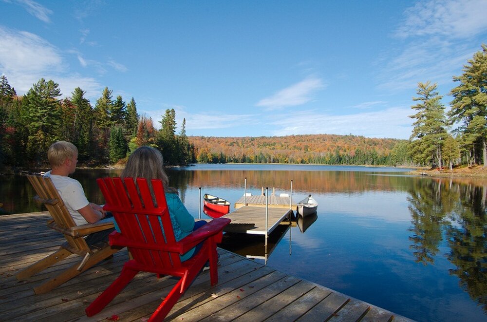 Routekaart van Algonquin Ecolodge avontuur