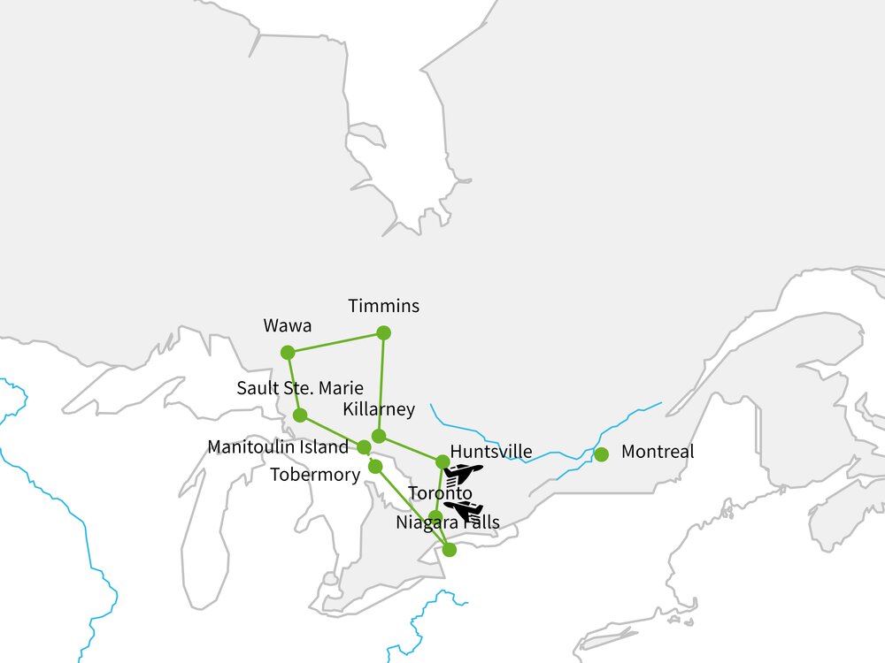 Routekaart van Veelzijdig Ontario