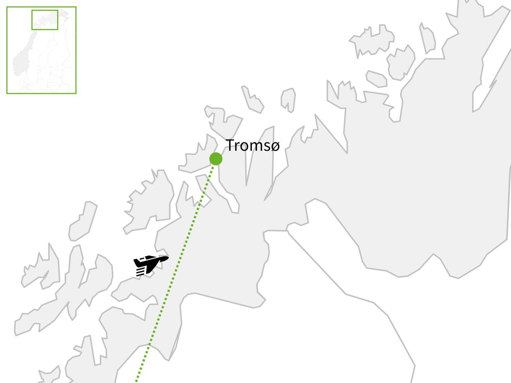 Routekaart van Avontuurlijk Tromsø