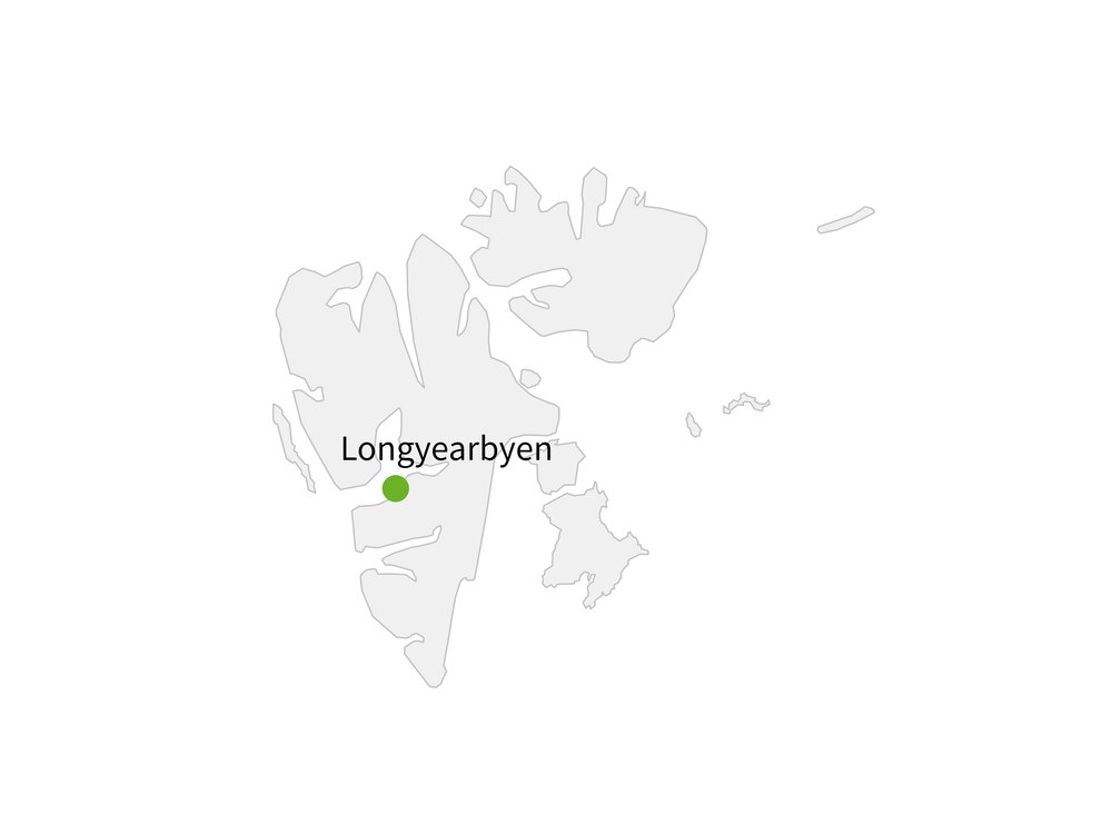 Routekaart van Winterse avonturenweek Spitsbergen