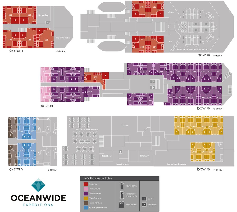 ship map dekplan