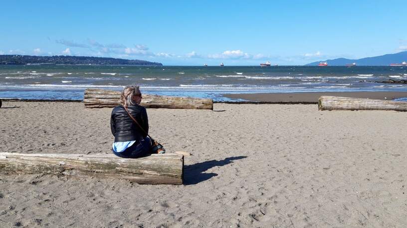 Onze collega Suzanne tijdens haar reis naar Vancouver Island