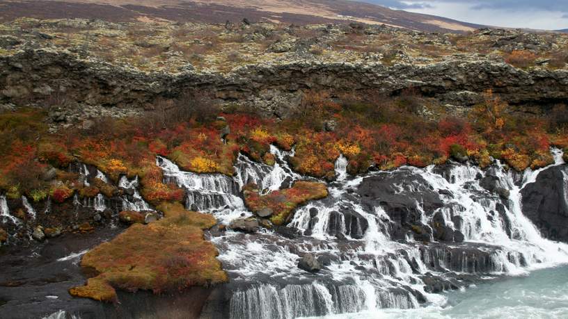 Waterval Hraunfossar