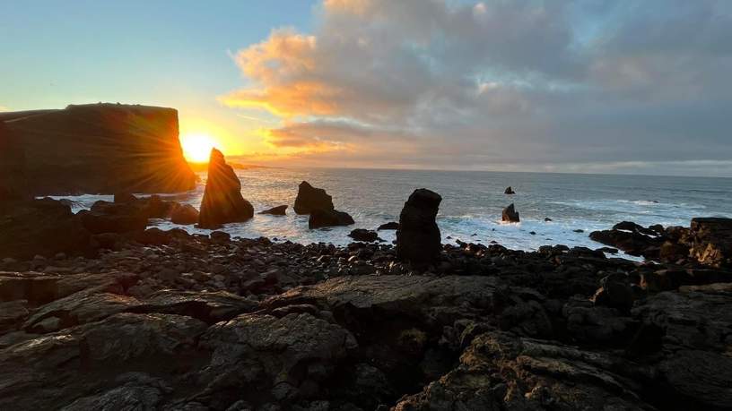 Valahnúkamöl op schiereiland Reykjanes in november