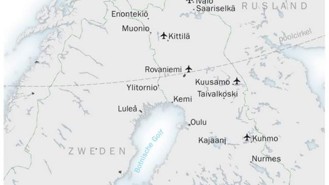Kaart van Lapland