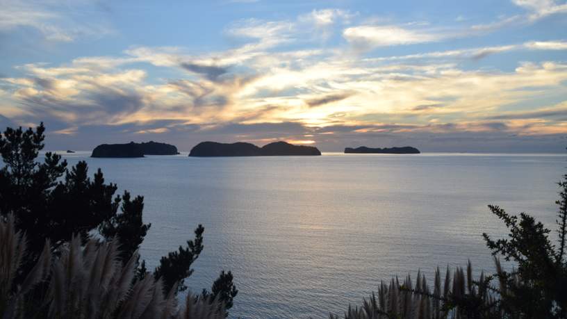 Zonsondergang in Noord-Coromandel