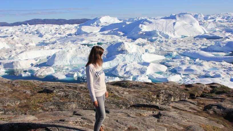 Vanuit Ilulissat is het een klein stukje lopen naar het ijsfjord