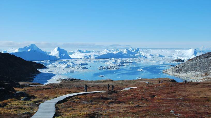 IJsfjord bij Ilulissat, West-Groenland