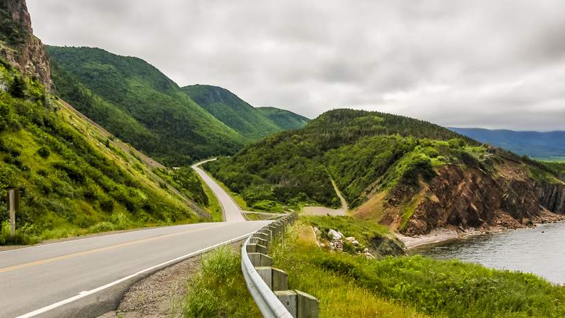 Cabot Trail in Cabot Breton Highlands National Park