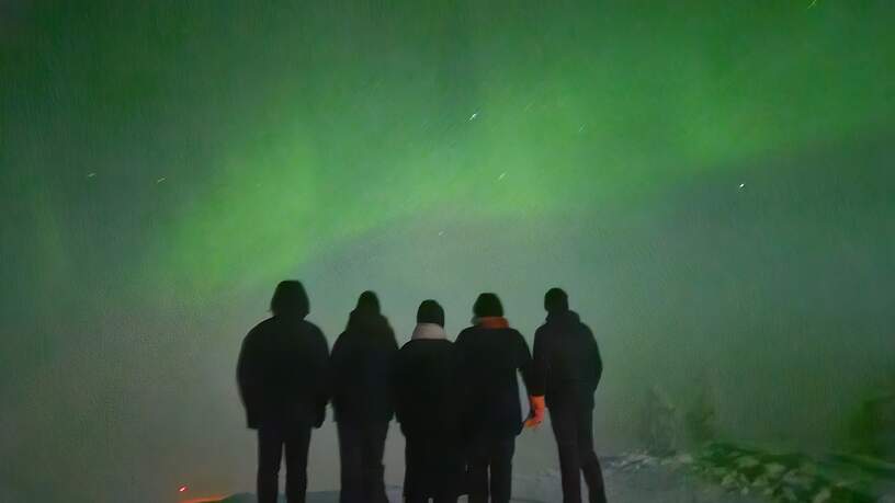 Het noorderlicht spotten was de kers op de taart