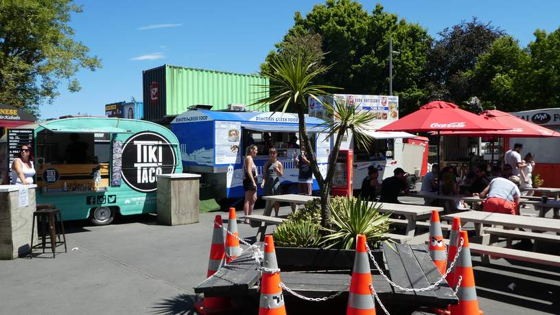 Foodtrucks bij Container Mall