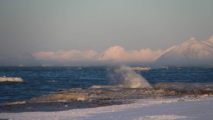 Het indrukwekkende uitzicht op Spitsbergen