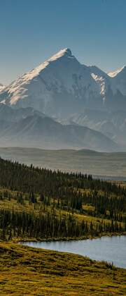 Mount Denali vanaf Wonder Lake, Denali National Park